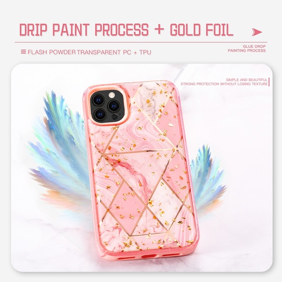 Pink Geometric Shapes Case iPhone 13 Pro Max - Picture 4 of 6